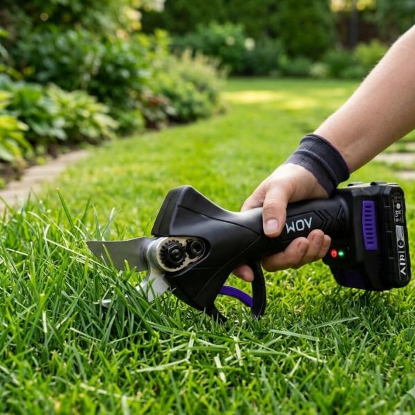 ADM Cordless Electric Pruner with 2 batteries 21V - purple