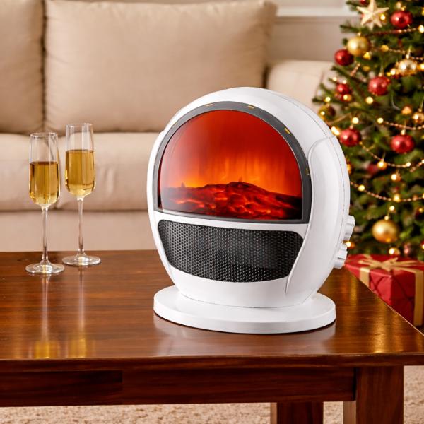 Grzejnik klimator 2w1 z kominkiem LED 1500 W