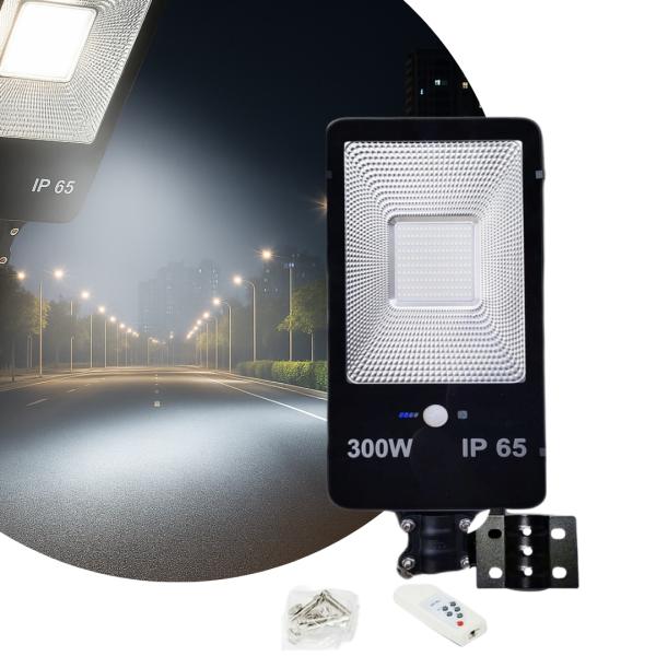 Lampa solarna latarnia LED 300W pilot