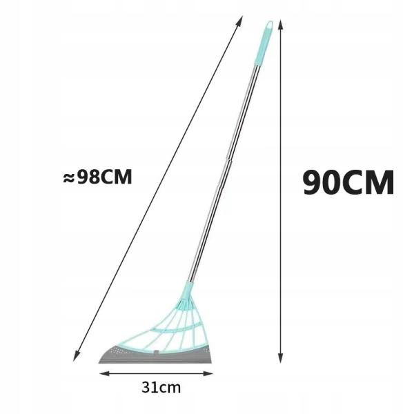 Magic Floor Squeegee Broom-Blue