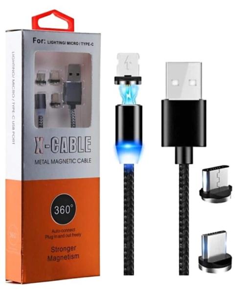 Kabel do ładowania magnetyczny 3w1