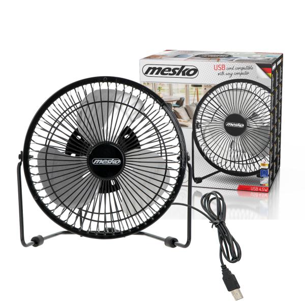 Mesko Wentylator biurkowy USB 15 cm 4,5 W