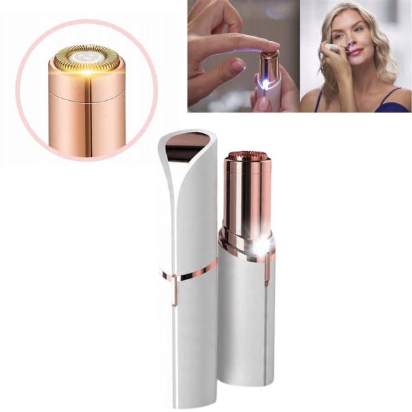 Mini depilator do twarzy na baterie szminka