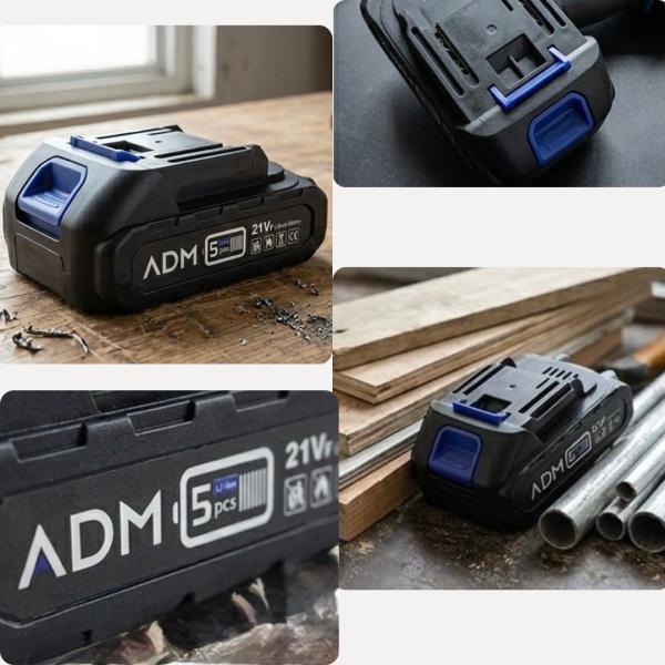 Rechargeable Lithium Battery 21V for ADM Electric Mini Tools