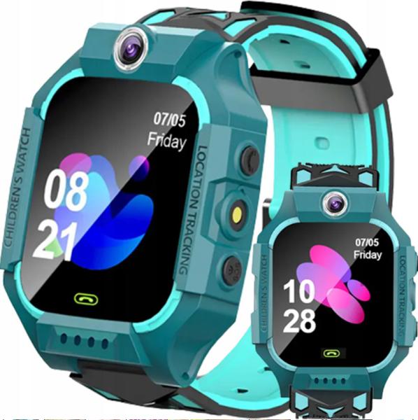 Smartwatch For Kids Q19 GPS Locator- Turkus