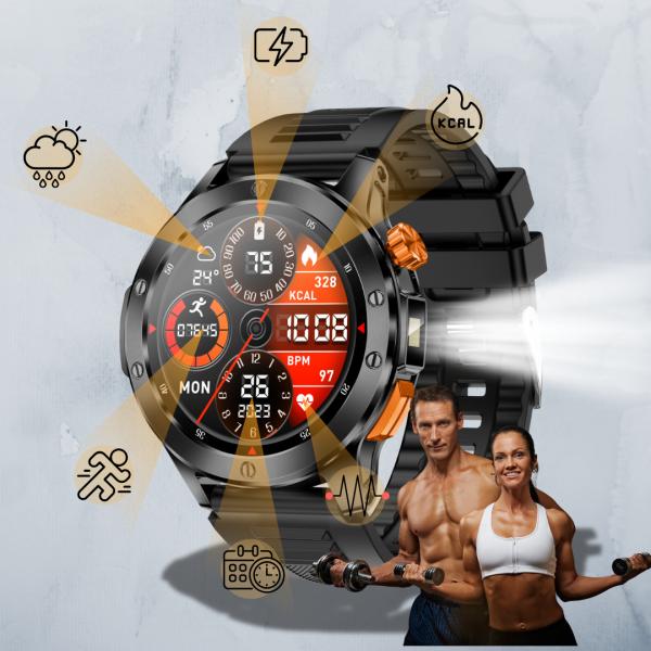 Smartwatch V21 z latarką 290 mAh