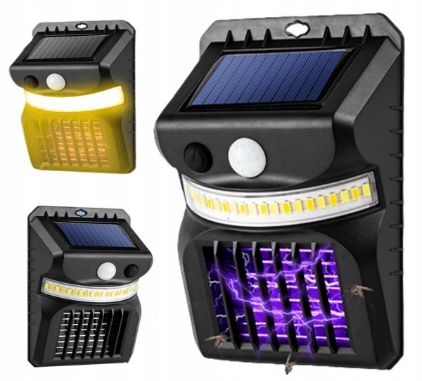 Lampa solarna LED z funkcją owadobójczą