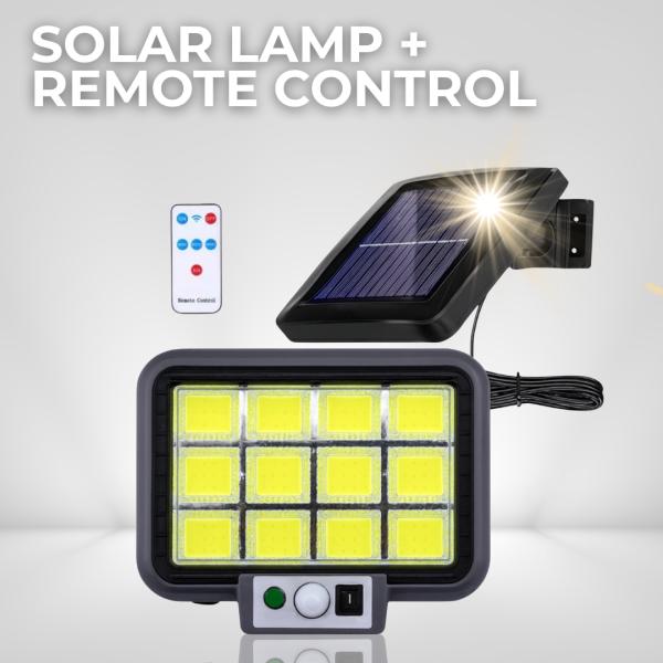 Lampa solarna LED z pilotem