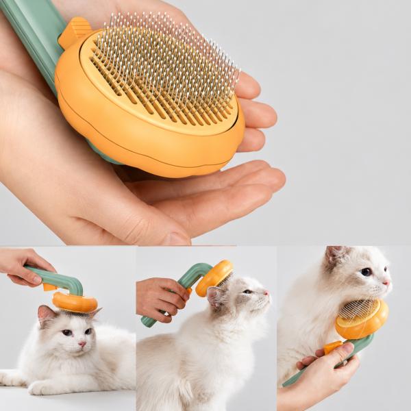 Self-Cleaning Pet Grooming Brush