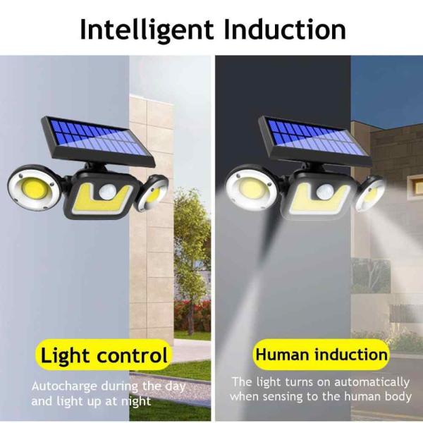 Lampa solarna ufo 83 LED czujnik