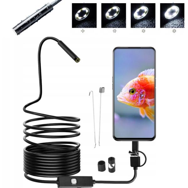 Kamera inspekcyjna endoskop HD LED 1 m