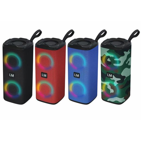 Głośnik Bluetooth LED 2x5 W 1200-2000 mAh